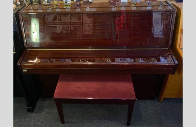 Used Regent Modern Polished Mahogany Upright Piano All Inclusive Package - Image 6
